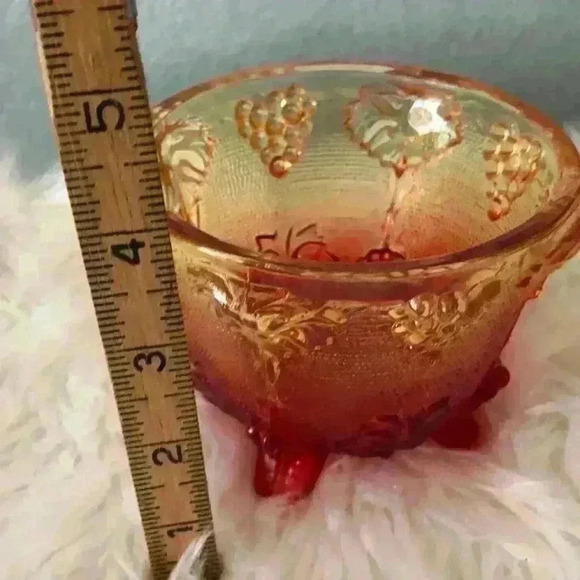 VTG Mid-Century Jeannette Glass Amerina Covered Candy Jar - Picture 3 of 5